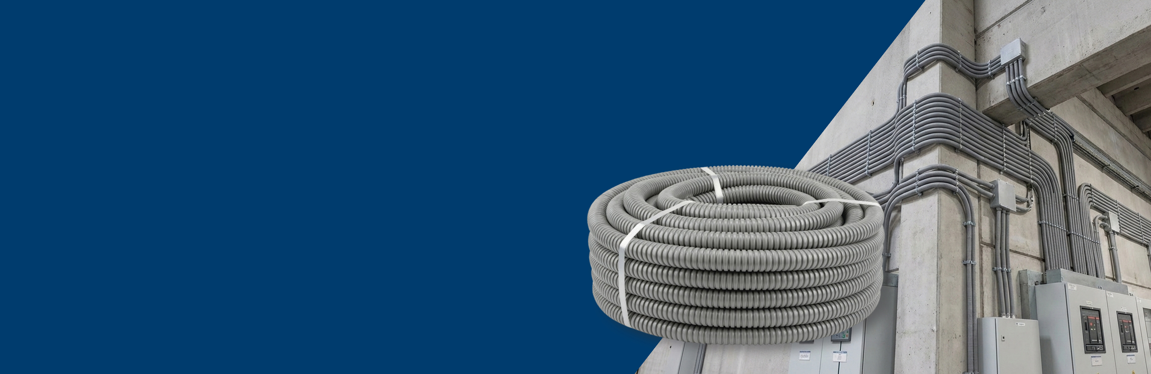 CONDUIT FLEXIBLE METALICO PVC GRIS