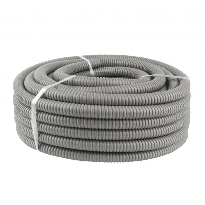 CONDUIT FLEXIBLE METALICO 25MM PVC GRIS