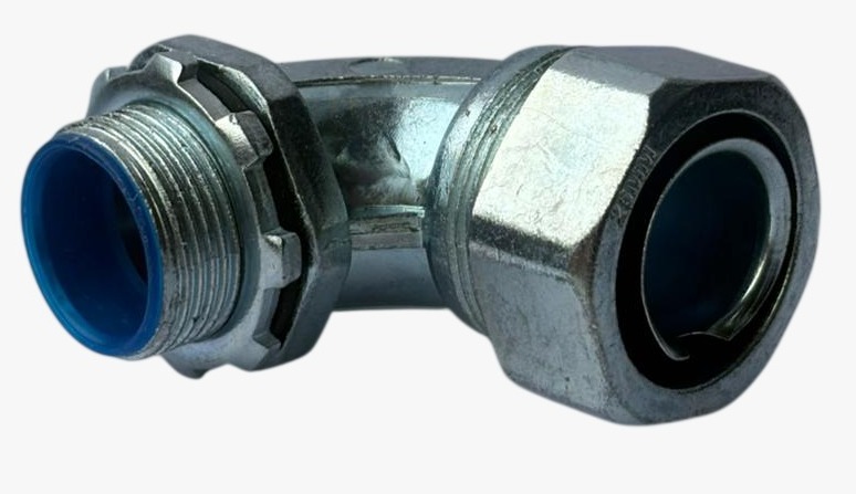 CONECTOR CURVO PARA CONDUIT FLEX. 25MM